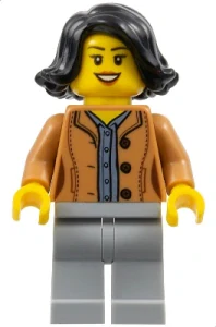 LEGO hol188 Woman, Black Hair