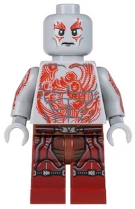 LEGO sh0125 Drax - Dark Red Legs