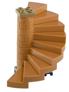 LEGO točité schody světle hnědé