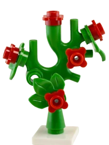LEGO rozkvetlý kaktus červený