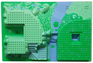 LEGO 44510pb02 Baseplate, Raised 32 x 48 x 6