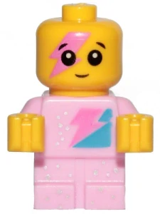 LEGO tlm204 Sparkle Baby - Dark Pink Lightning Around Eye