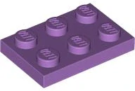 LEGO 3021 - Medium Lavender Plate 2 x 3