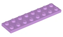 LEGO 3034 - Medium Lavender Plate 2 x 8