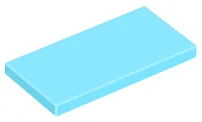 LEGO 87079 - Medium Azure Tile 2 x 4