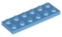 LEGO 3795 - Medium Blue Plate 2 x 6