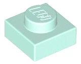 LEGO 3024 - Light Aqua Plate 1 x 1