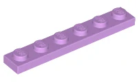 LEGO 3666 - Medium Lavender Plate 1 x 6