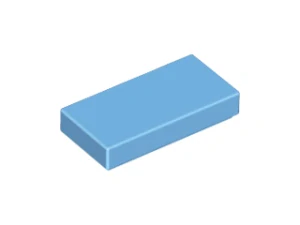 LEGO 3069 - Světle modrá Tile 1 x 2