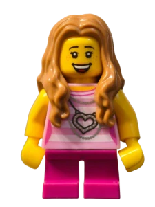LEGO Holčička s řetízkem srdíčka