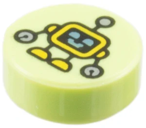 LEGO 98138pb453 - Robot, Tile, Round 1 x 1