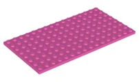LEGO 92438 Dark Pink Plate 8 x 16