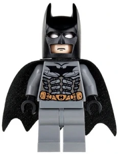 LEGO bat024 Batman - Dark Bluish Gray Suit, Black Mask