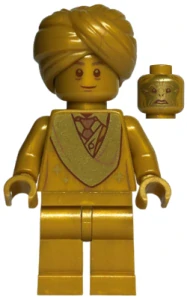 LEGO hp295 Professor Quirinus Quirrell - 20th Anniversary Pearl Gold