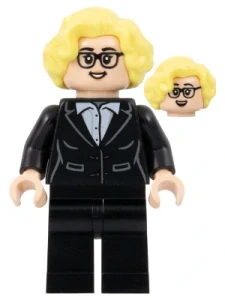 LEGO soc168 Soccer Coach - Black Suit, Glasses