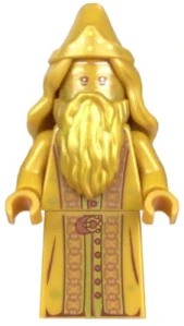 LEGO hp322 Albus Dumbledore - 20th Anniversary Pearl Gold