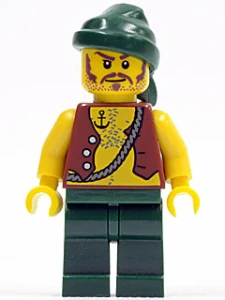 LEGO pi095 Pirate Vest and Anchor Tattoo