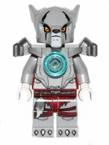 LEGO loc072 Worriz - Flat Silver Heavy Armor