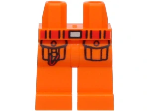 LEGO 970c00pb1849 - Nohy oranžové s kapsami
