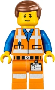 LEGO tlm087 Emmet - Lopsided Closed Mouth Smile