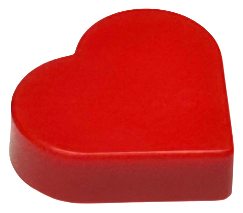 LEGO 39739 - Srdce, Tile, Round 1 x 1 Heart