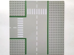 LEGO 608p01 Baseplate, Road 32 x 32 9-Stud T