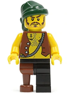 LEGO pi110 Pirate Vest and Anchor Tattoo