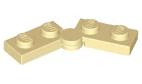 LEGO 2429c01 - DÍL BÉŽOVÝ OHEBNÝ NÍZKÝ