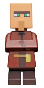 LEGO min092 Villager - Dark Tan Pouch