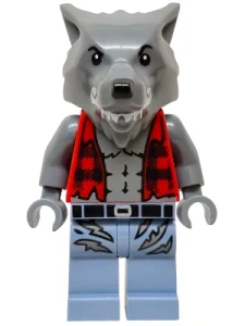 LEGO twn527 Werewolf - Torn Red Flannel Shirt
