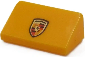 LEGO 85984pb487 Slope 30 1 x 2 x 2/3 with Porsche Logo Pattern
