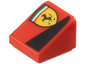 LEGO 54200pb126L Slope 30 1 x 1 x 2/3 with Ferrari Logo