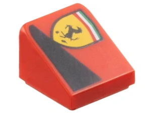 LEGO 54200pb126R Slope 30 1 x 1 x 2/3 with Ferrari Logo
