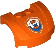 LEGO 98835pb029 - Kapota záchranáři, Vehicle, Mudguard 3 x 4 x 1 2/3