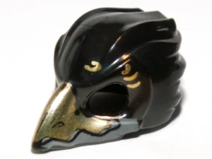 LEGO 12550pb01 Minifigure, Headgear Mask Bird (Raven)