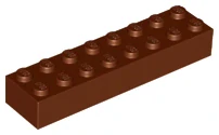 LEGO 3007 - KOSTKA 8X2 HNĚDÁ