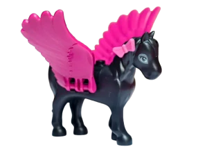 LEGO kůň Pegas černý