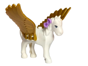 LEGO kůň Pegas bílý 4, zlatá křídla