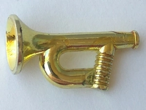 LEGO x96 - Trumpeta, Minifigure, Utensil Musical Instrument, Bugle