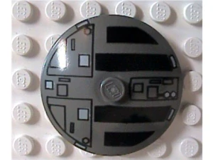 LEGO 3960px4 Dark Gray Dish 4 x 4 Inverted (Radar)