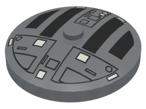LEGO 3960px4 Dark Gray Dish 4 x 4 Inverted (Radar)