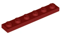 LEGO 3666 - Dark red Plate 1 x 6