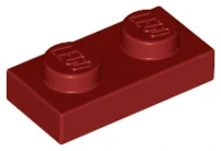 LEGO 3023 - Dark red 1 x 2
