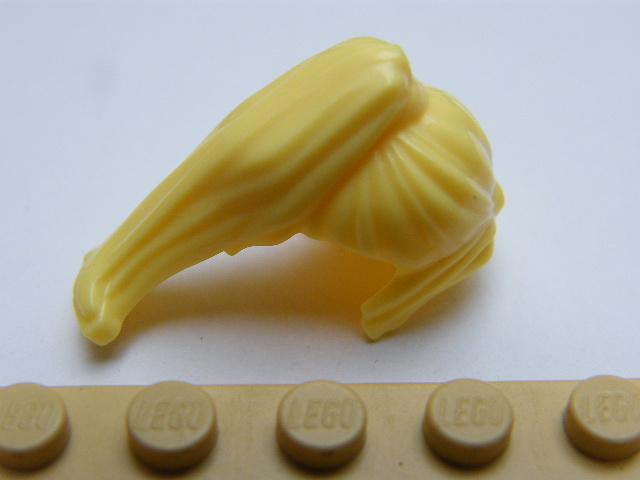 LEGO 62696 - Bright Light Yellow Minifig, Hair Female Ponytail Long with Side Bangs