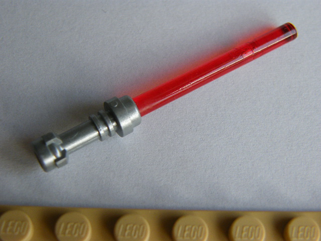 LEGO SW MEČ STŘÍBRNO-ČERVENÝ