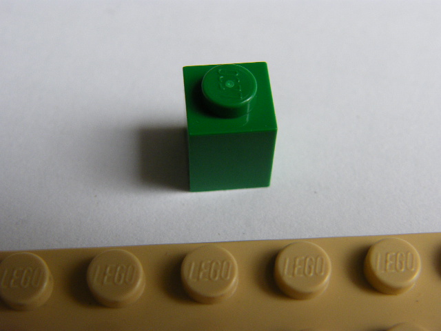 LEGO 3005 - KOSTKA 1X1 ZELENÁ