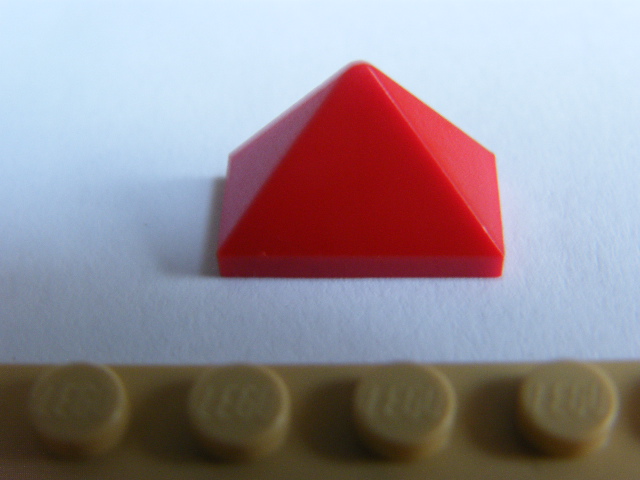 LEGO 3048b - Red Slope 45 2 x 1 Triple with Inside Bar