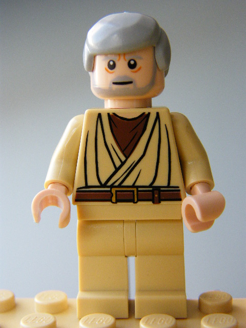 LEGO sw0274 - Obi-Wan Kenobi (Old, Light Flesh, White Pupils)