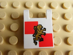 LEGO 2335pb063 - Flag 2 x 2 Square with Gold Lion
