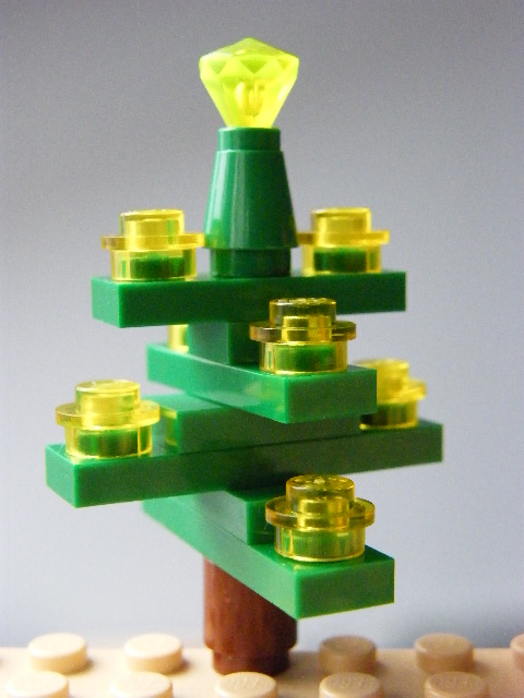 LEGO VÁNOČNÍ STROMEČEK ŽLUTÝ